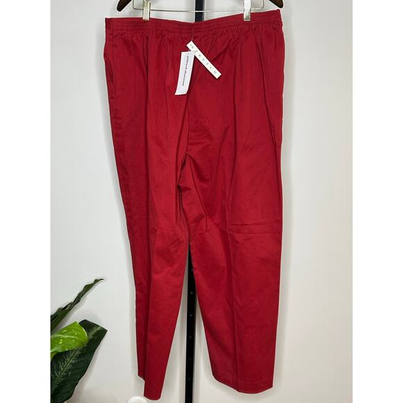 Alfred Dunner NWT- size 20 Red Elastic Dress pants - Picture 6 of 6